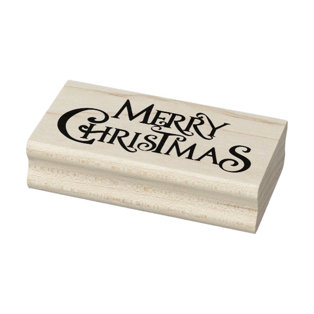 Frohe Weihnachts-Briefmarke Gummistempel (Stempel)