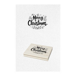 Frohe Weihnachts-Briefmarke Gummistempel