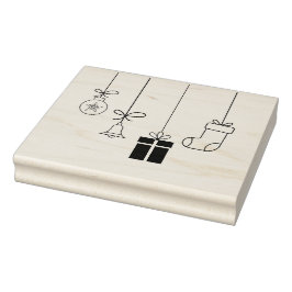 Frohe Weihnachts-Briefmarke Gummistempel