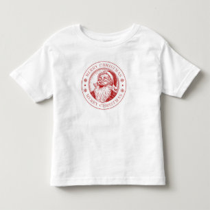 Frohe Weihnachts-Briefmarke Kleinkind T-shirt