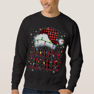 Frohe Weihnachts Buffalo Kariert Red Weihnachtsman Sweatshirt