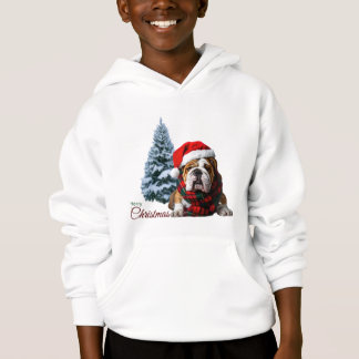 Frohe Weihnachts-Bulldog Hoodie