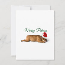 Frohe Weihnachts-Bulldogcard
