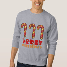 Frohe Weihnachts Candy Cane Ugly Holiday Sweater