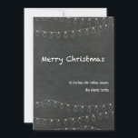 Frohe Weihnachts-Chalkboard-Design Feiertagskarte<br><div class="desc">Das Beste in dieser Ferienzeit.</div>