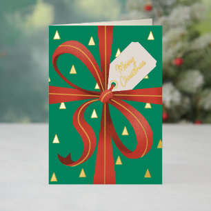Frohe Weihnachts Classic Red Ribbon Geschenk