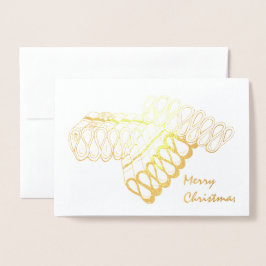 Frohe Weihnachts Classic Ribbon Candy Holiday Xmas Folienkarte