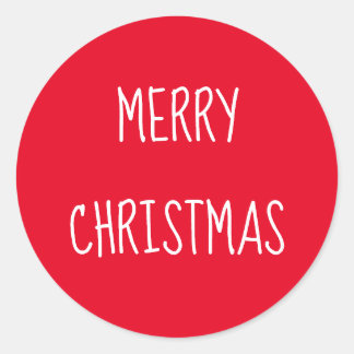 Frohe Weihnachts Classic Round Sticker