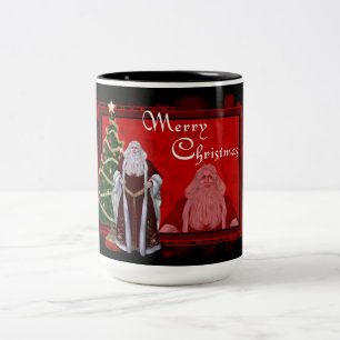 Frohe Weihnachts Classic Weihnachtscoffee-Tasse Zweifarbige Tasse