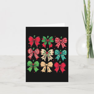Frohe Weihnachts Coquette Bow Xmas Pajamas Familie Karte