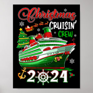 Frohe Weihnachts-Cruisin' Crew 2024 Weihnachten We Poster