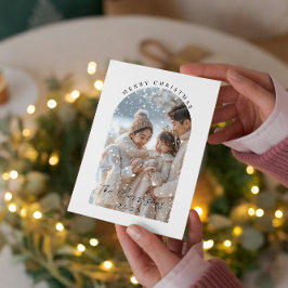 Frohe Weihnachts Custom Family Collage Fotos Feiertagskarte