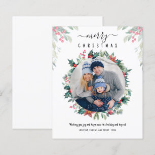 Frohe Weihnachts Custom Foto Holidays Card