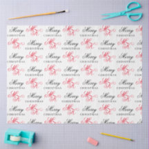 Frohe Weihnachts Custom Monogram Initials Xmas