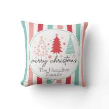 Frohe Weihnachts Custom Throw Kissen