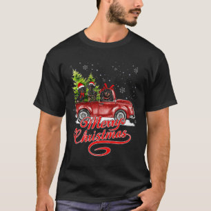 Frohe Weihnachts-Dackel Hund Lover Santa Reindeer T-Shirt