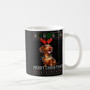 Frohe Weihnachts-Dackel Hund Lover Ugly Weihnachte Kaffeetasse