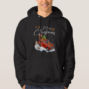 Frohe Weihnachts-Dackel Weihnachtshund Hoodie