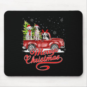 Frohe Weihnachts-Dalmatiner Hund Lover Santa Reind Mousepad