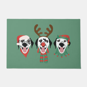 Frohe Weihnachts-Dalmatiner-Hunde Fußmatte