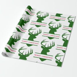Frohe Weihnachts-Deer-Wrapping Paper - Michael Geschenkpapier