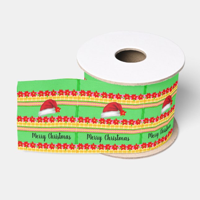 Frohe Weihnachts-Dekorative Ribbon, Weihnachtsmann Ripsband (Spule)