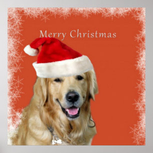 Frohe Weihnachts-Doggy-Poster Poster