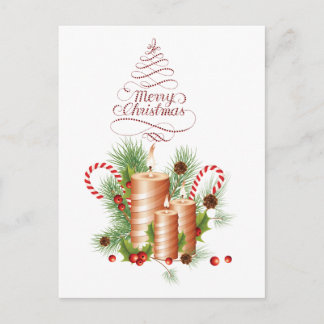 Frohe Weihnachts-Einladung PostCard Einladungspostkarte