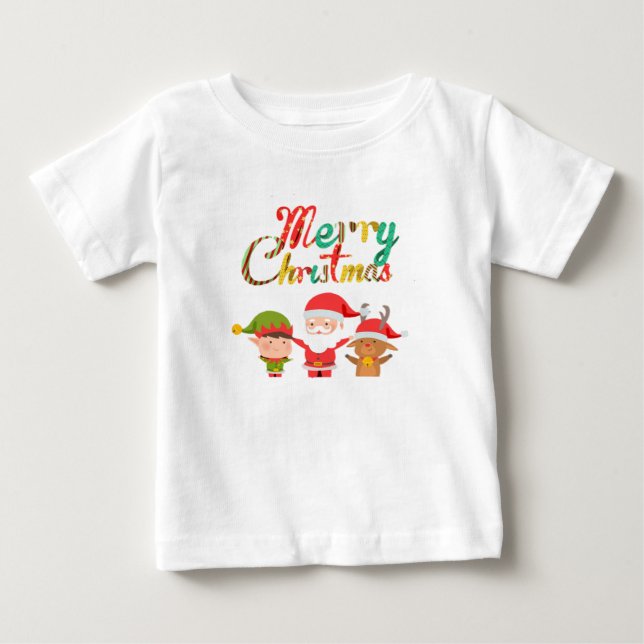 Frohe Weihnachts-Elf Baby T-shirt (Vorderseite)