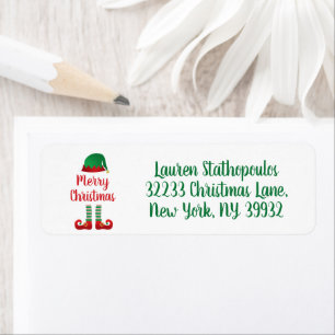 Frohe Weihnachts-Elf Outfit Red Typografy