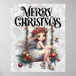 Frohe Weihnachts-Fairy-Poster Poster