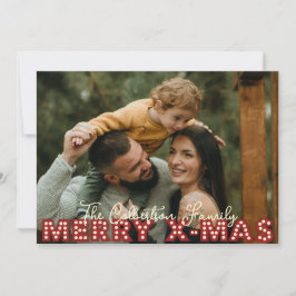 Frohe Weihnachts Familie Foto Weihnachtskarte
