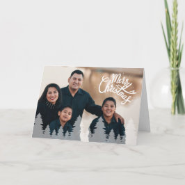 Frohe Weihnachts-Familienferien Foto Karte