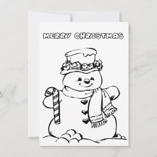Frohe Weihnachts-Farbkarte Feiertagskarte