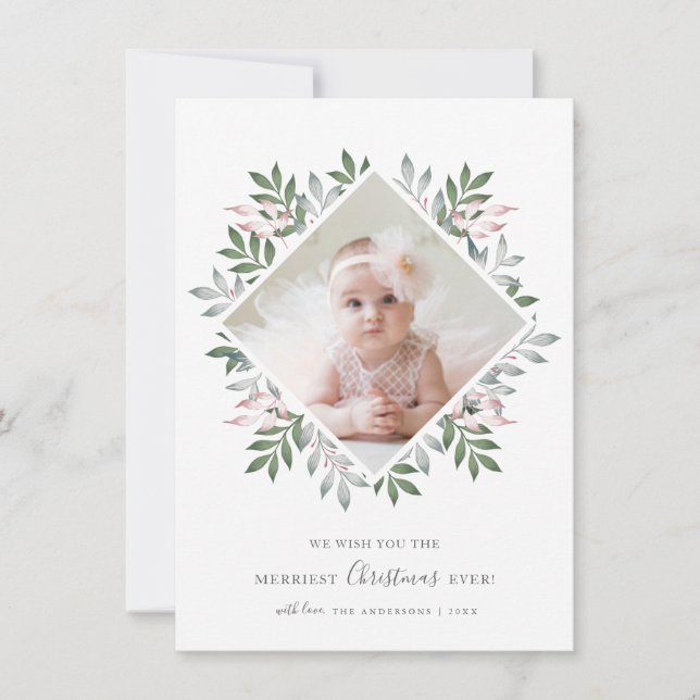 Frohe Weihnachts-Feiertage-Foto Feiertagskarte (Vorderseite)