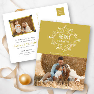 Frohe Weihnachts-Feiertage-Weihnachtskarte Feiertagspostkarte