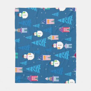 Frohe Weihnachts-Festivals Design Fleecedecke