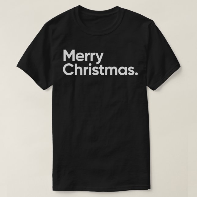 Frohe Weihnachts-festliches Sprichwort T-Shirt (Design vorne)