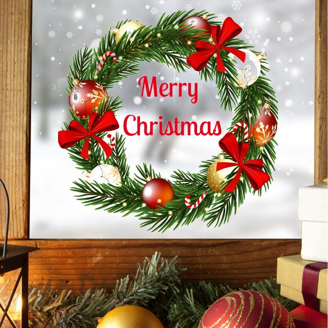 Frohe Weihnachts-Feuersticker für Fenster Fensteraufkleber (Von Creator hochgeladen)