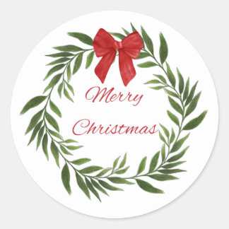 Frohe Weihnachts-Feuersticker Runder Aufkleber
