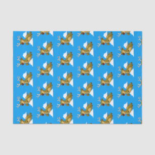Frohe Weihnachts-Flying Rentier Niedlich Seidenpapier
