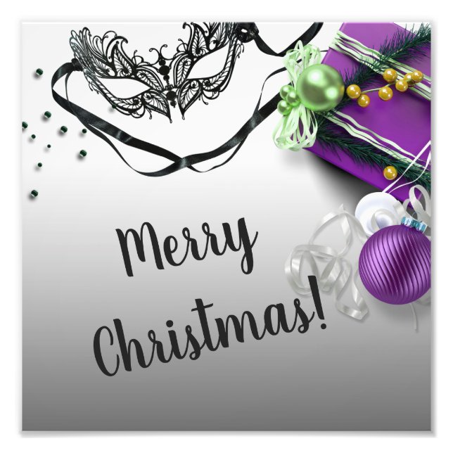 Frohe Weihnachts-Foto-Erweiterung Fotodruck (Vorne)