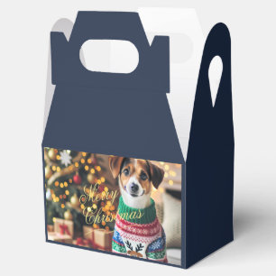 Frohe Weihnachts-Foto Geschenkschachtel