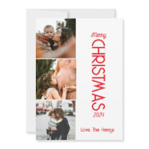 Frohe Weihnachts-Foto-Grußkarte