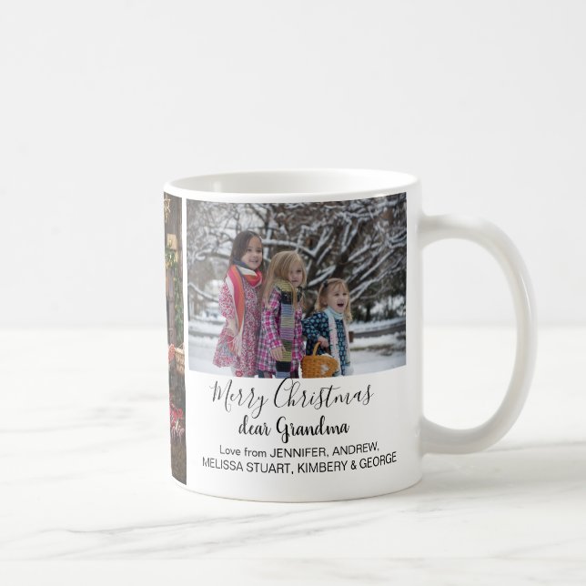 Frohe Weihnachts-Foto-Kollektion Großeltern Kaffeetasse (Rechts)