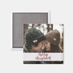 Frohe Weihnachts Foto Picture Couple Magnet