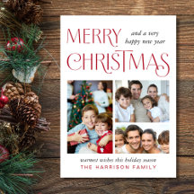 Frohe Weihnachts-Foto Vintag Typografie