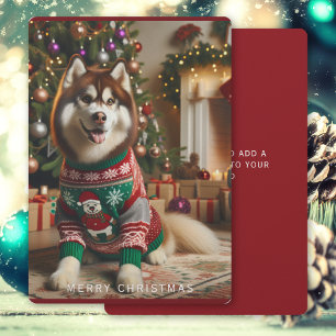 Frohe Weihnachts-Foto Weihnachts-Weihnachtskarte Feiertagskarte