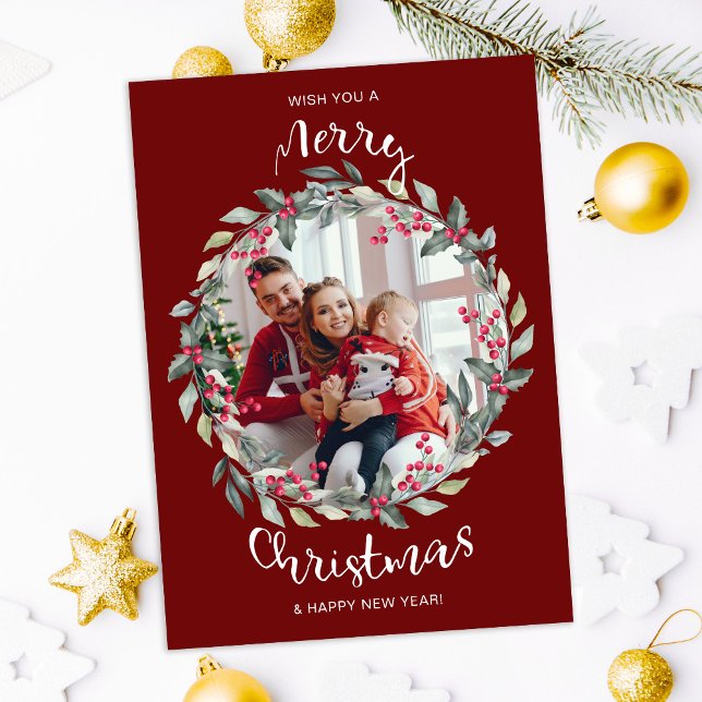 Frohe Weihnachts-Foto-Weihnachtskarte Feiertagskarte (Von Creator hochgeladen)