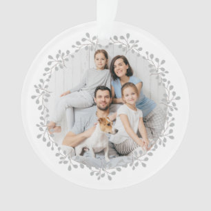 Frohe Weihnachts-Foto Wreath Ornament